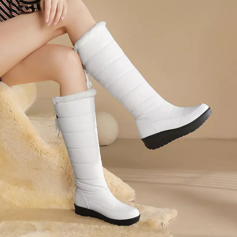 Warm Fuzzy Knee High Snow Boots for Women