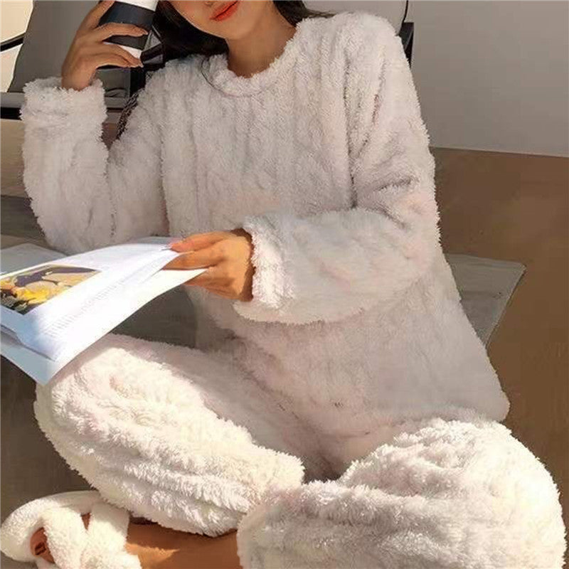 Women's Fleece Pajama Set Soft