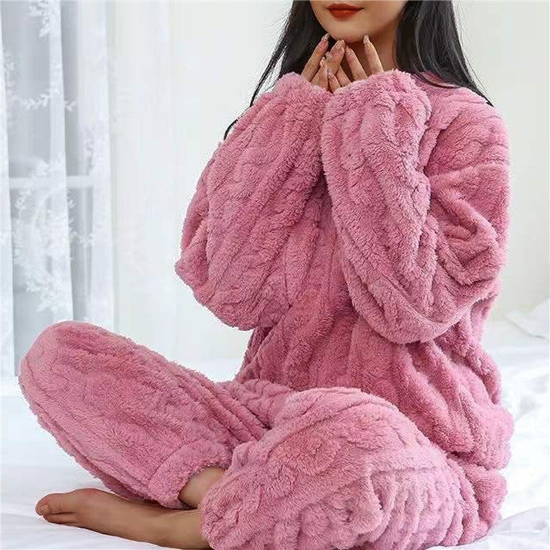 Women's Fleece Pajama Set Soft