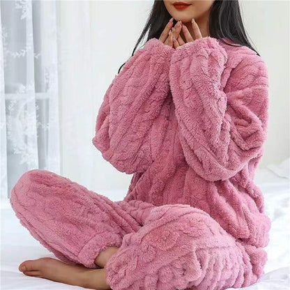 Women's Fleece Pajama Set Soft