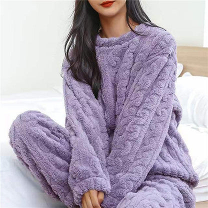Women's Fleece Pajama Set Soft