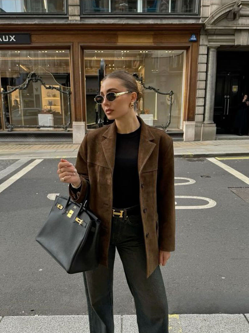Casual Fit Button Front Jacket