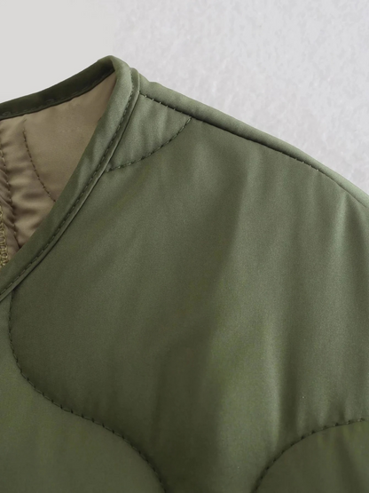 Warm Padded Women's Parka Coat