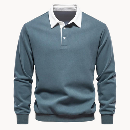 Comfortable Fleece Polo Shirt - Relaxed Fit Style