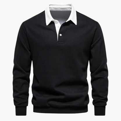 Comfortable Fleece Polo Shirt - Relaxed Fit Style