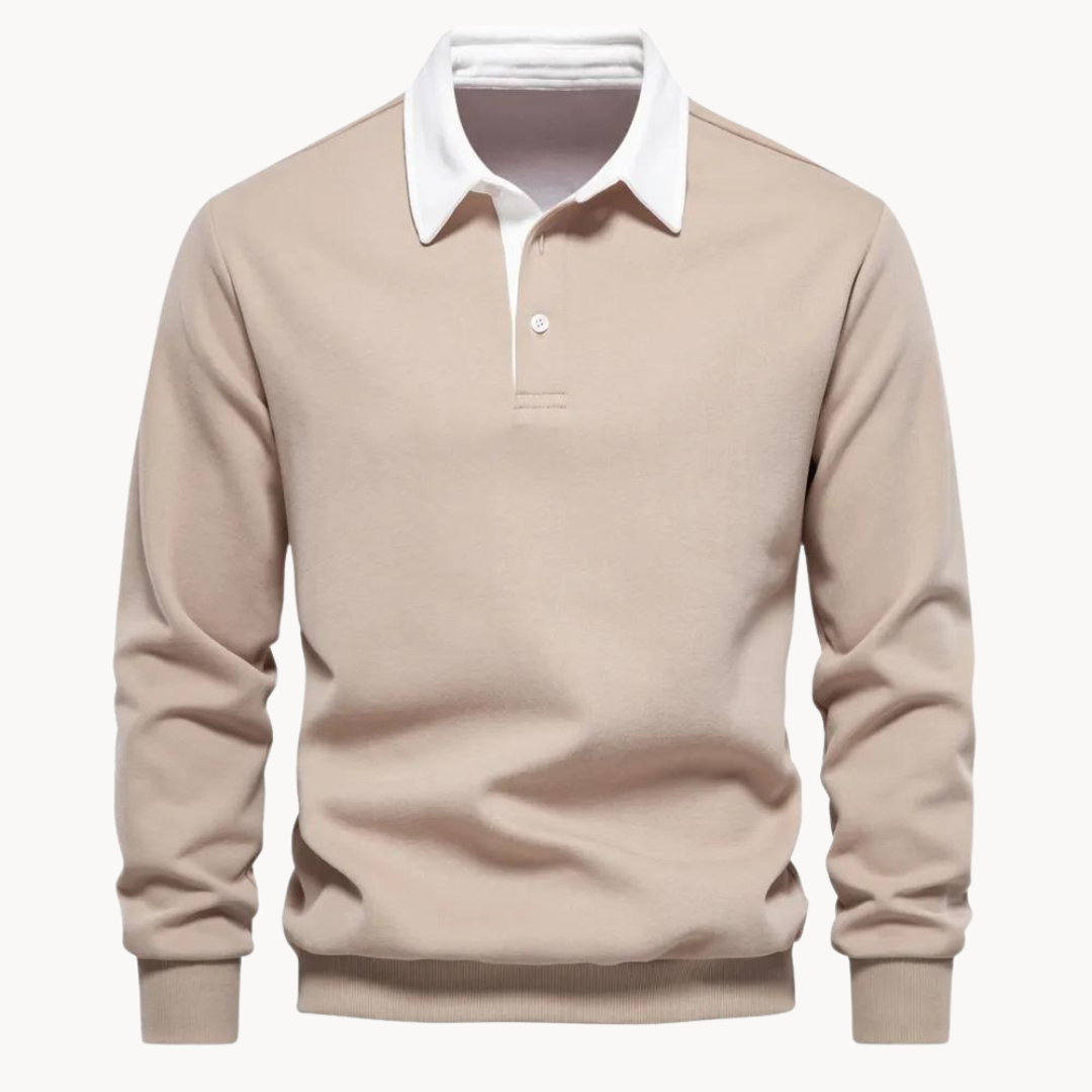 Comfortable Fleece Polo Shirt - Relaxed Fit Style