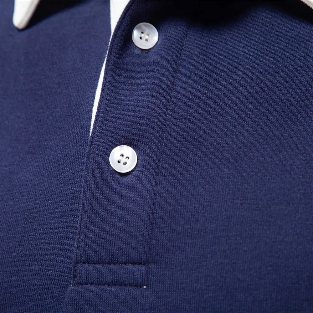 Comfortable Fleece Polo Shirt - Relaxed Fit Style