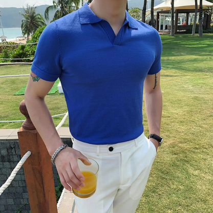 Comfortable V Neck Fitted Sweater