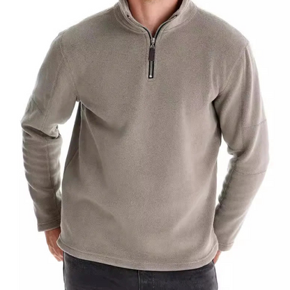 Cozy Zip Up Sweater with Stand Collar