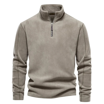 Cozy Zip Up Sweater with Stand Collar