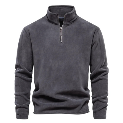 Cozy Zip Up Sweater with Stand Collar
