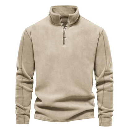 Cozy Zip Up Sweater with Stand Collar