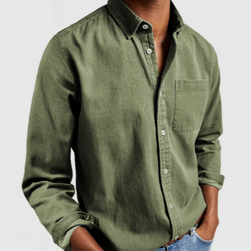 Relaxed Fit Men's Cotton Shirt