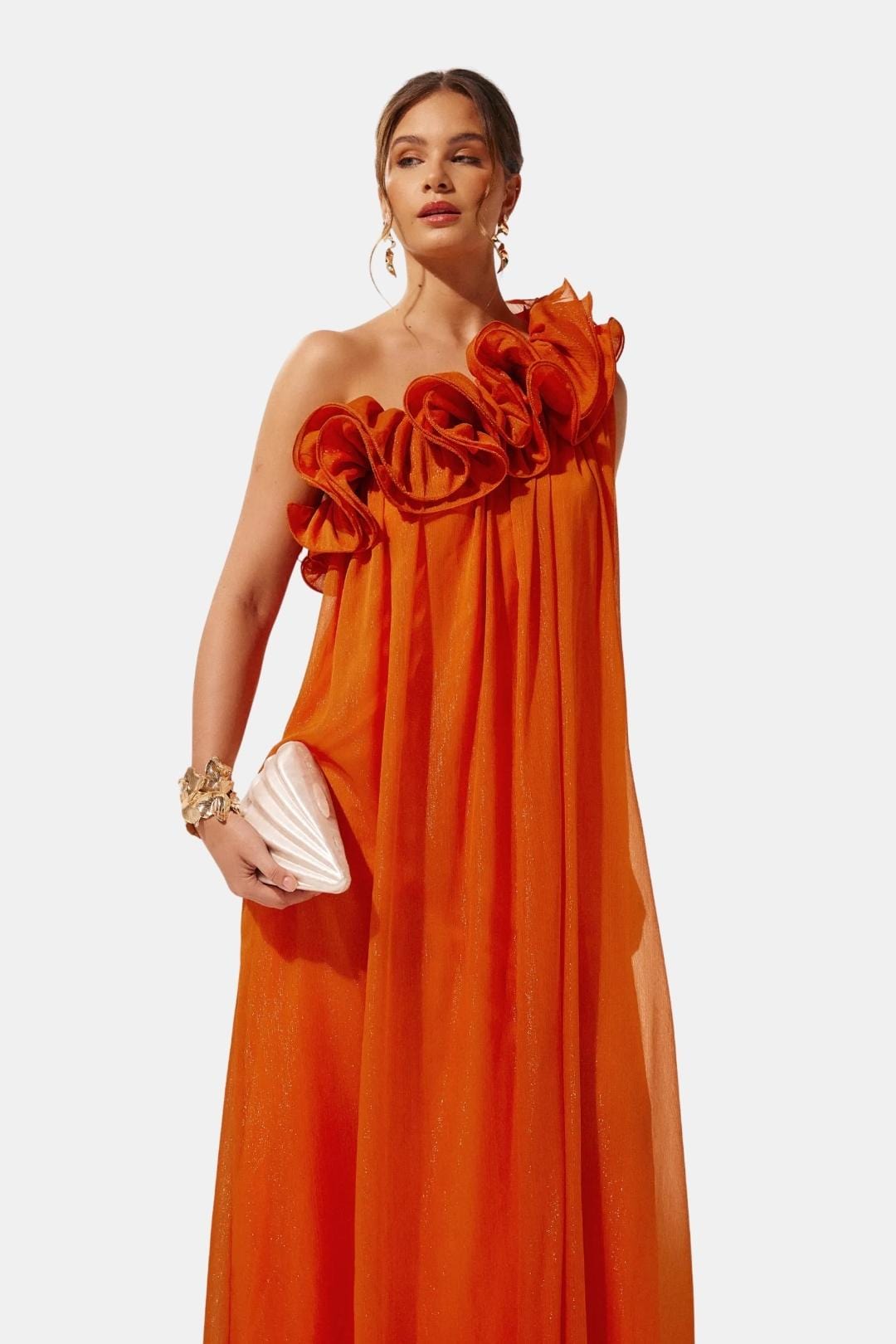 Solandra Women's One Shoulder Floral Maxi Dress - OutfitLondon