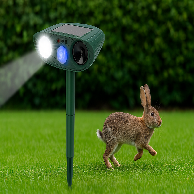 Garden Solar Powered Rabbit Deterrent With LED - OutfitLondon