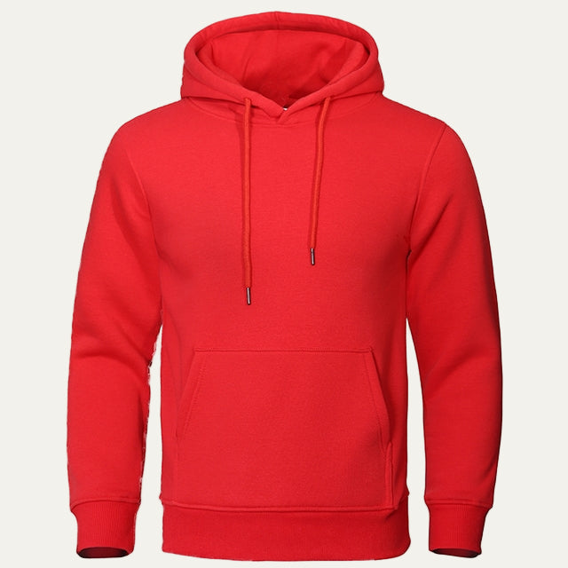 Men's Simple Crew Neck Hooded Sweatshirt