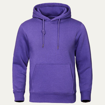 Men's Simple Crew Neck Hooded Sweatshirt