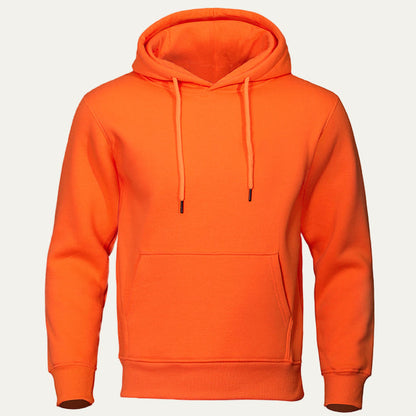 Men's Simple Crew Neck Hooded Sweatshirt