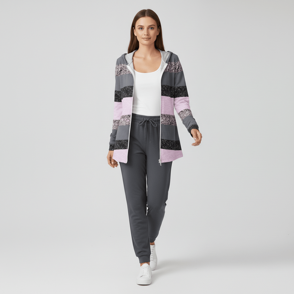 Comfy Hooded Sweater and Jogger Set - OutfitLondon