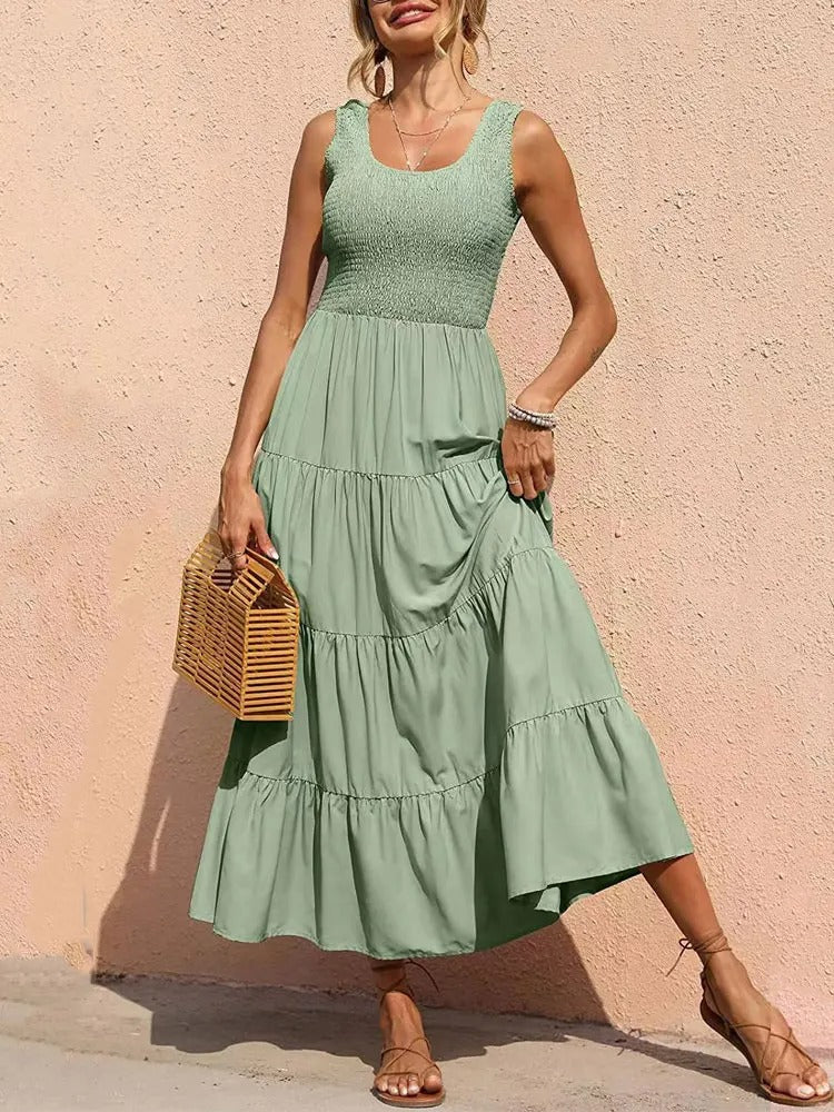 Elegant Summer Maxi Dress for Women - OutfitLondon