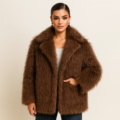Premium Fake Fur Winter Coat - OutfitLondon