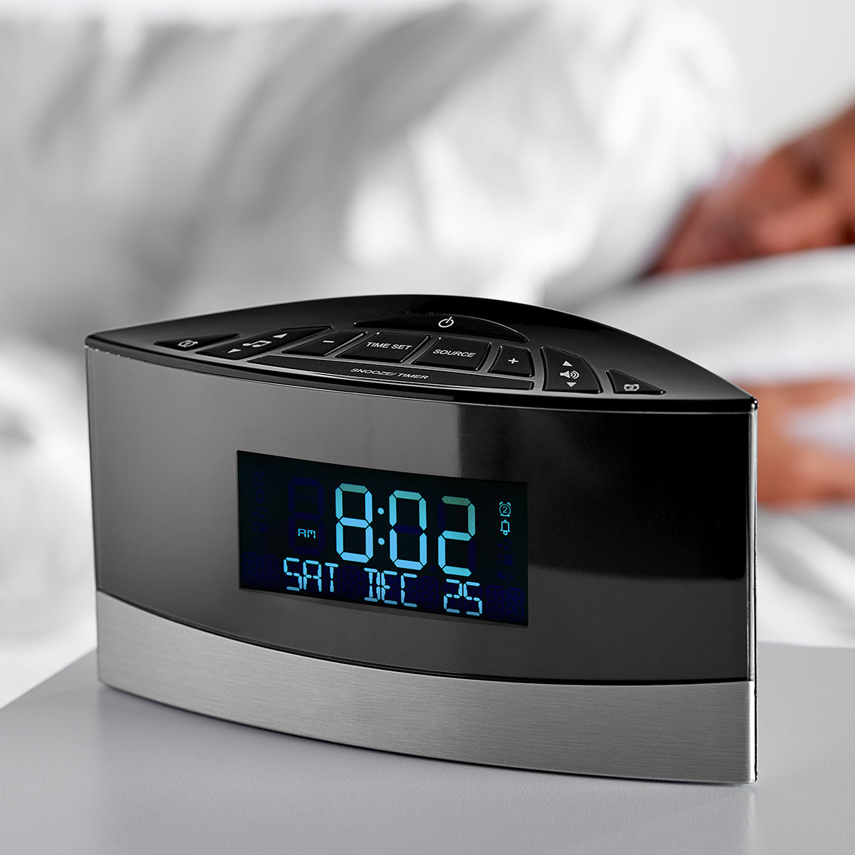 Compact Travel White Noise Machine with Radio Alarm
