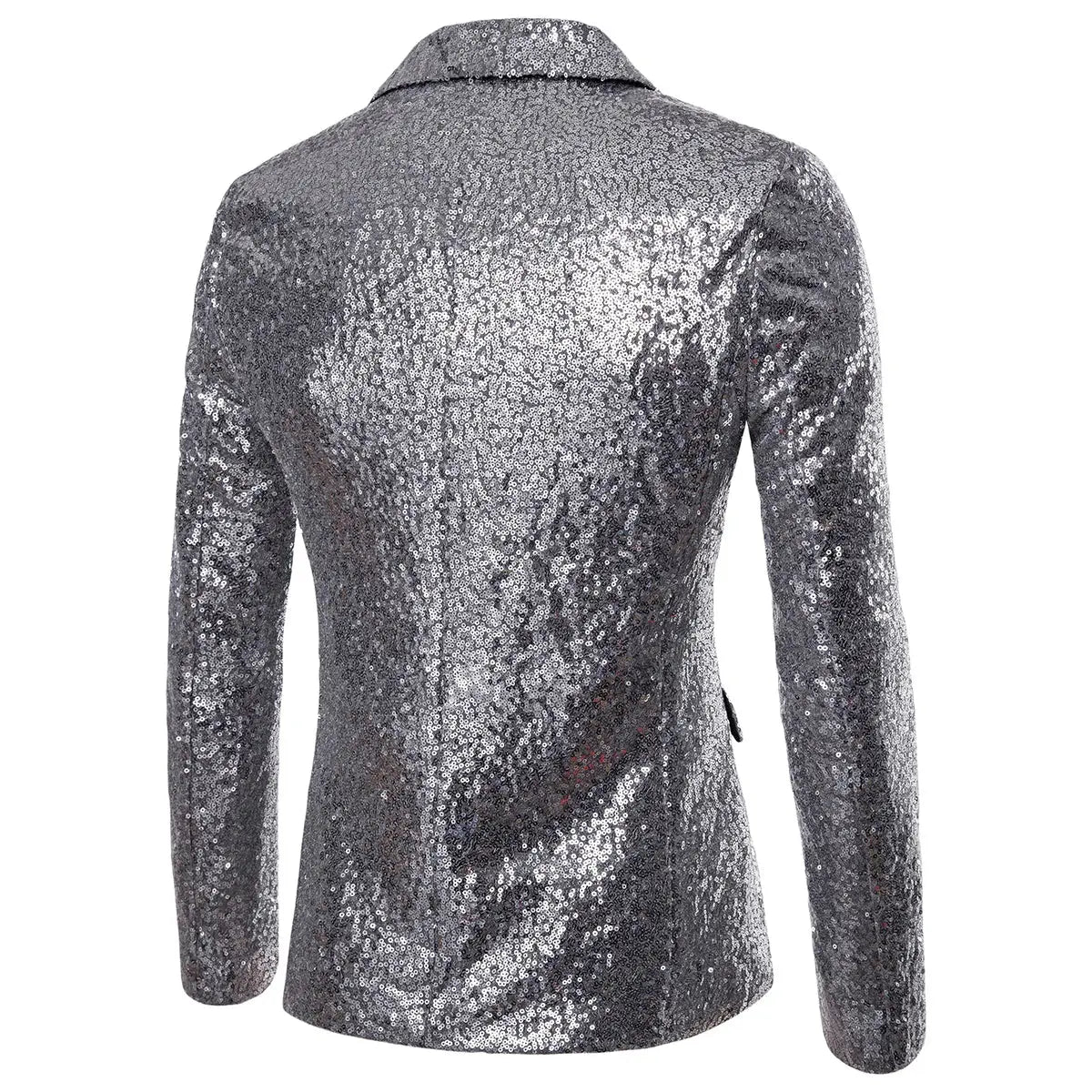 Shiny Sequined Mens Blazer Jacket