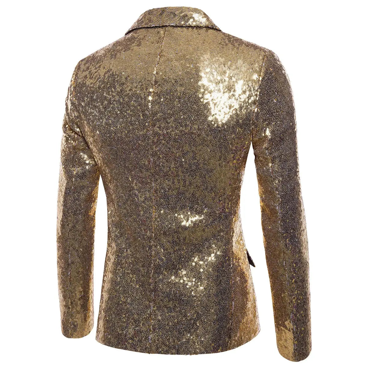 Shiny Sequined Mens Blazer Jacket