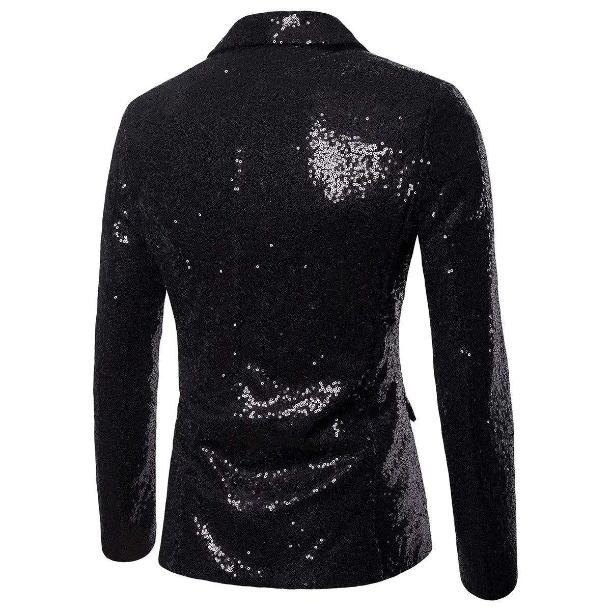 Shiny Sequined Mens Blazer Jacket
