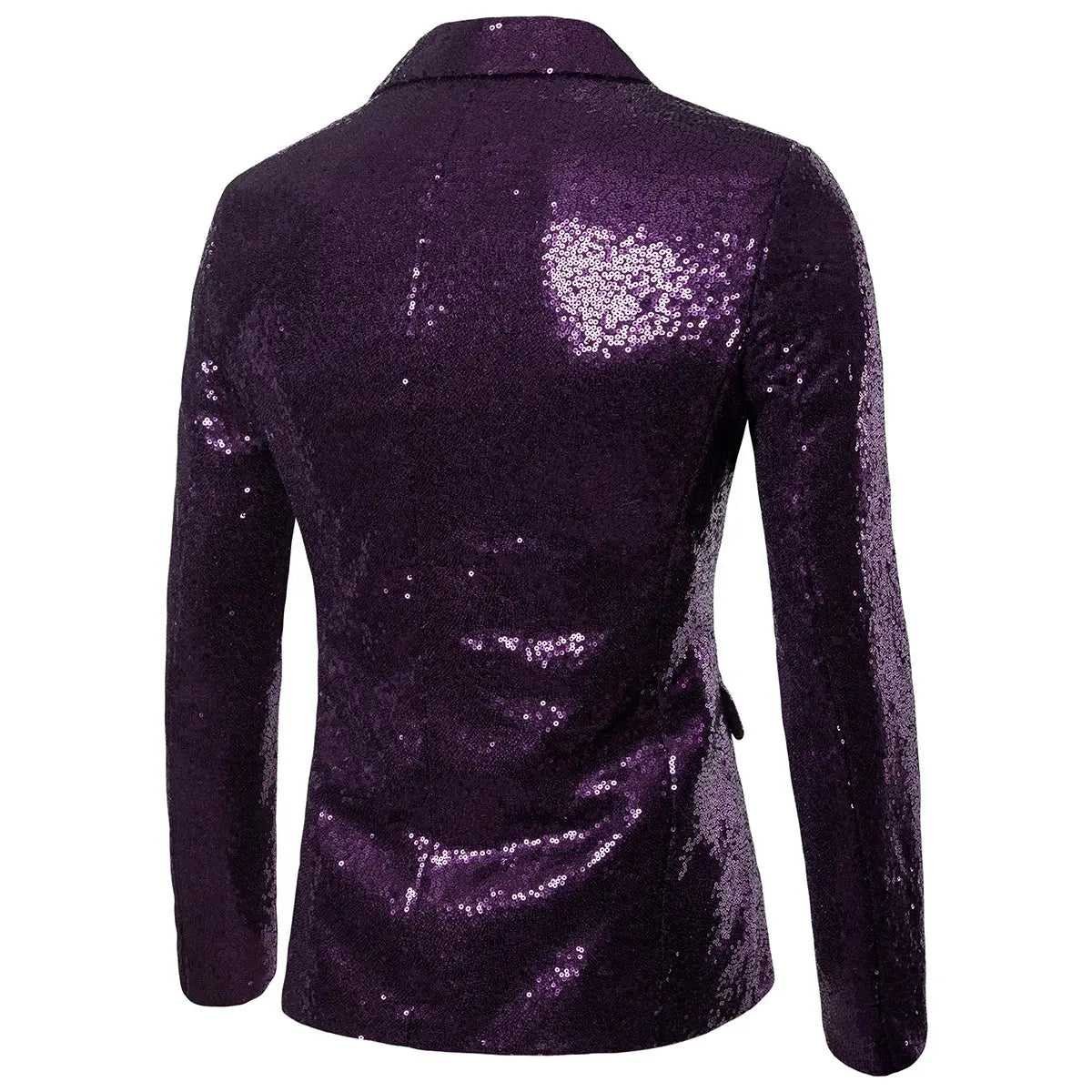Shiny Sequined Mens Blazer Jacket