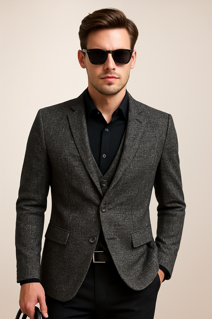Classic Fit Men's Blazer – Easy Care Smart Jacket