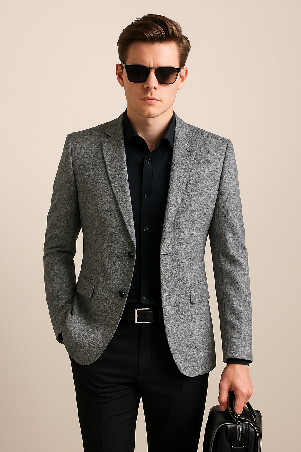 Classic Fit Men's Blazer – Easy Care Smart Jacket - OutfitLondon