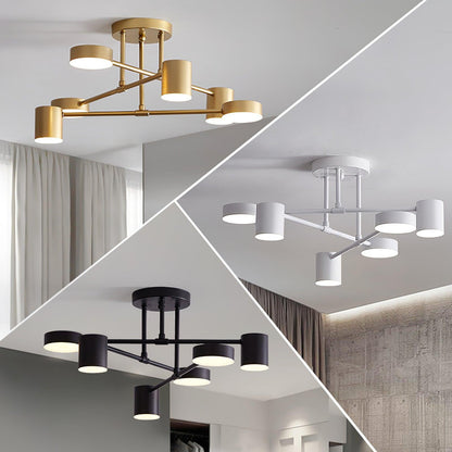 Luxury Gold Pendant LED Chandelier Ceiling Light