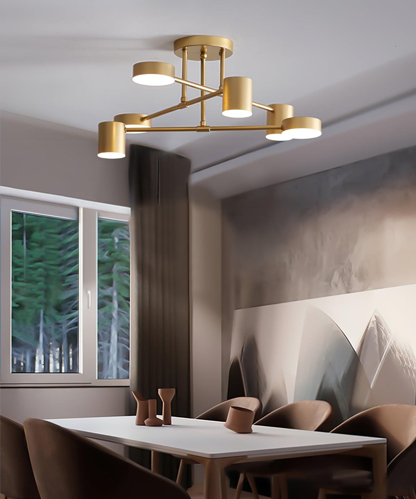 Luxury Gold Pendant LED Chandelier Ceiling Light
