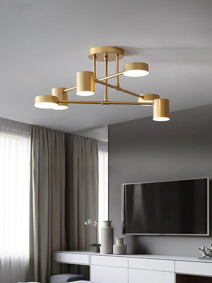 Luxury Gold Pendant LED Chandelier Ceiling Light