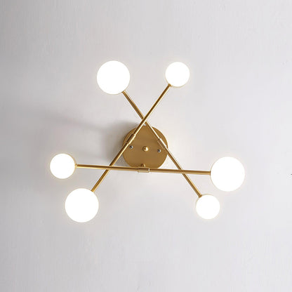 Luxury Gold Pendant LED Chandelier Ceiling Light