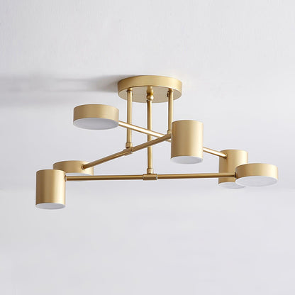 Luxury Gold Pendant LED Chandelier Ceiling Light