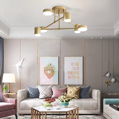 Luxury Gold Pendant LED Chandelier Ceiling Light