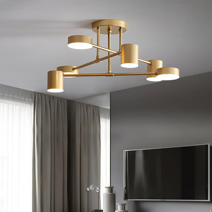 Luxury Gold Pendant LED Chandelier Ceiling Light