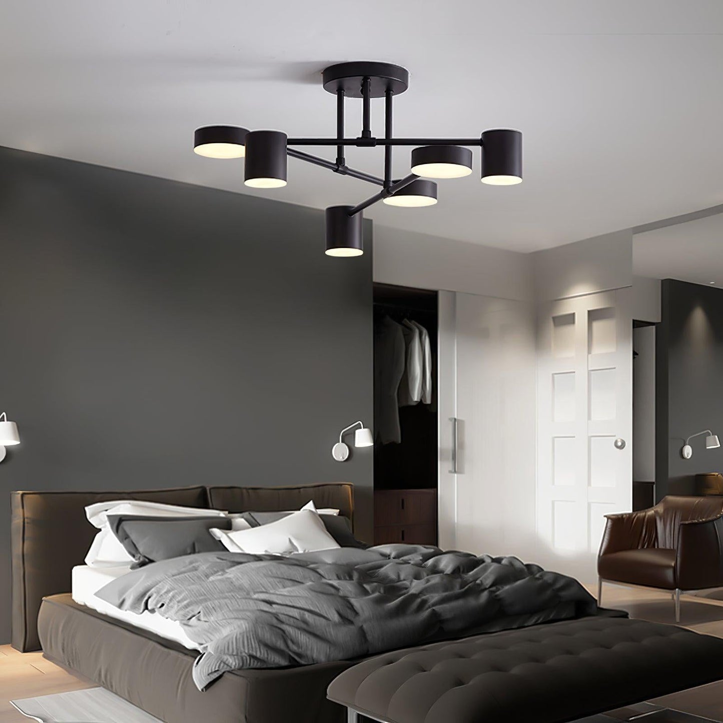 Luxury Gold Pendant LED Chandelier Ceiling Light