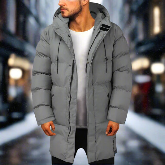 Men's Long Winter Parka Coat - OutfitLondon