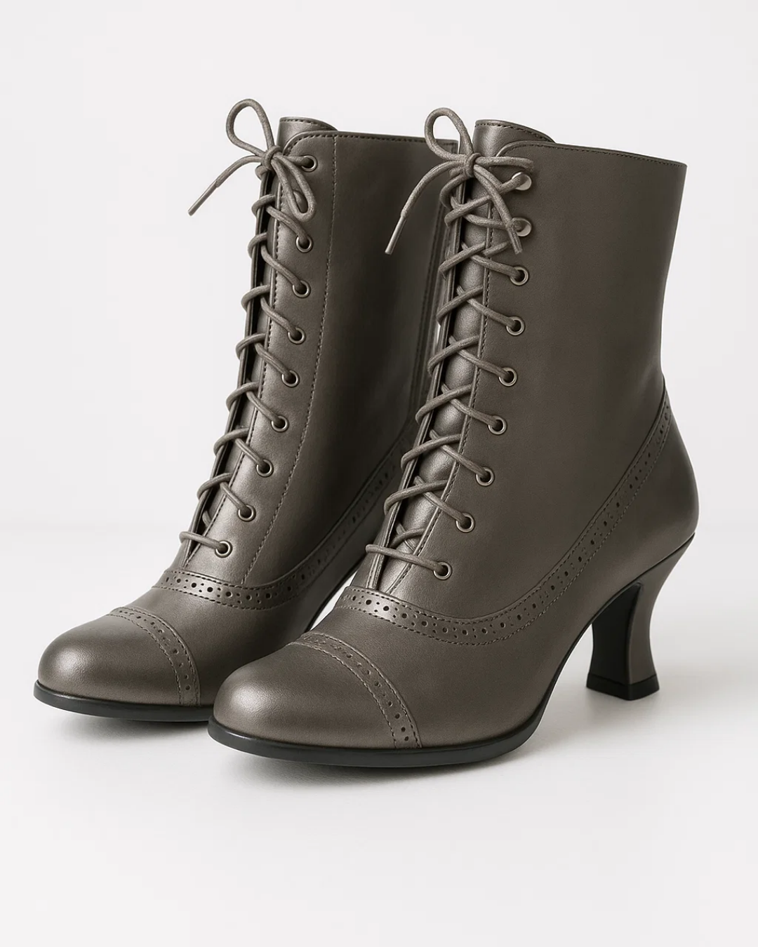 Women's Retro Ankle Boots Lace-Up