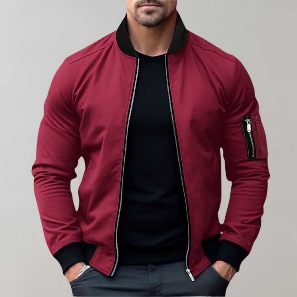 Stanley Men's Slim Fit Bomber Jacket Zip Up