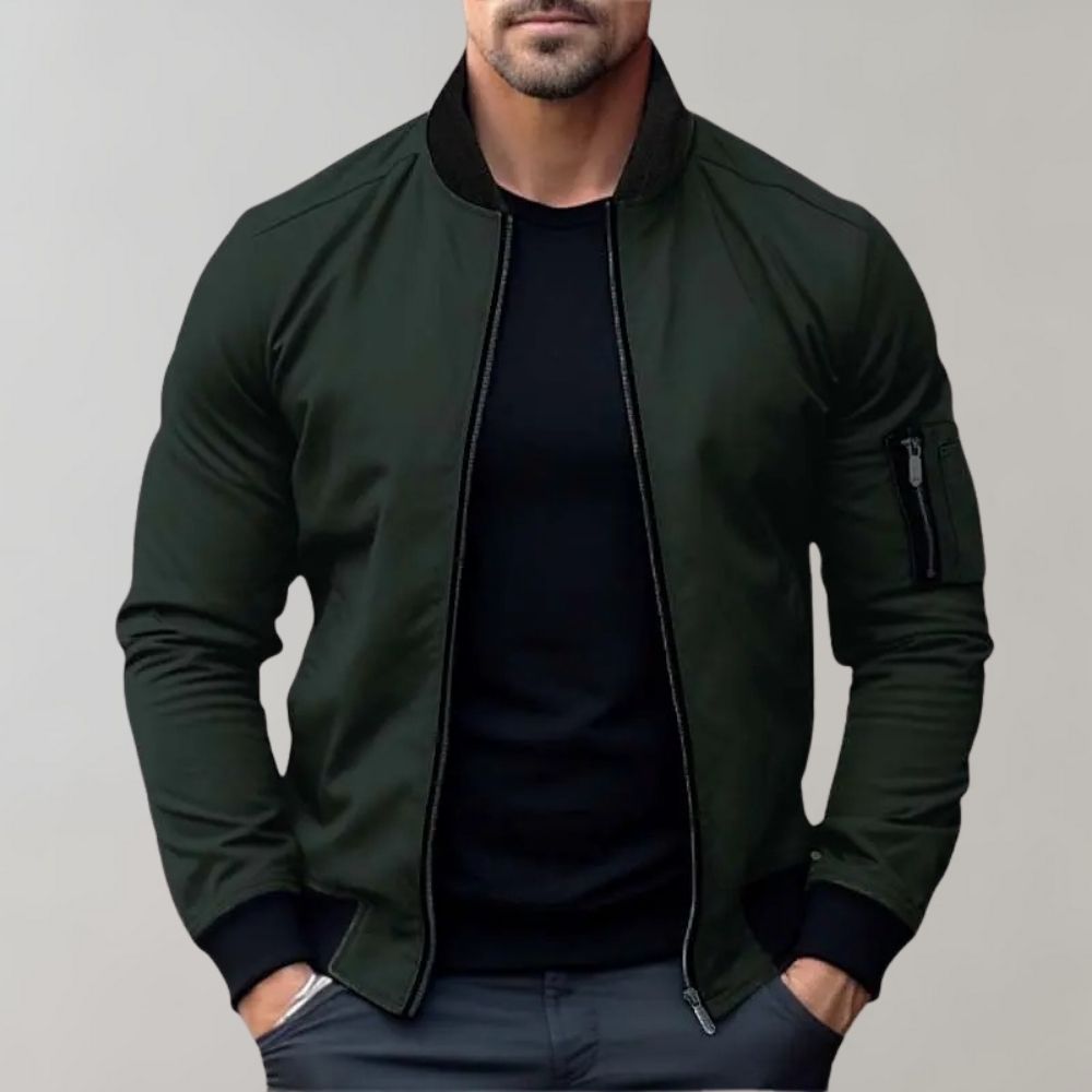 Stanley Men's Slim Fit Bomber Jacket Zip Up