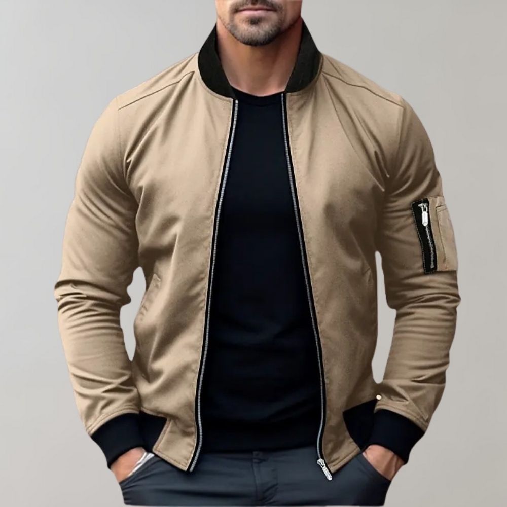 Stanley Men's Slim Fit Bomber Jacket Zip Up