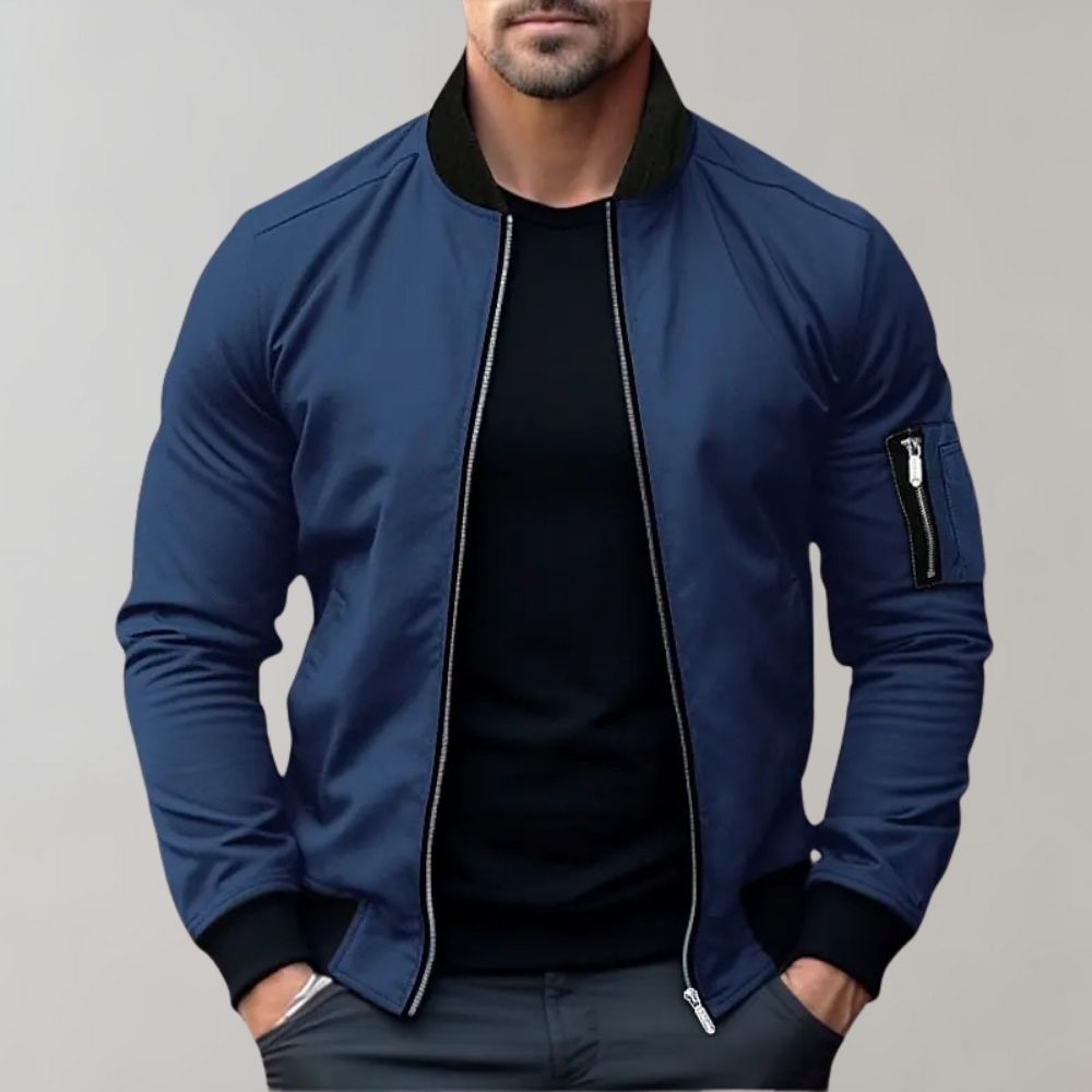 Stanley Men's Slim Fit Bomber Jacket Zip Up - OutfitLondon
