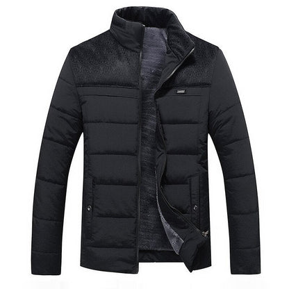 Warm Waterproof Men's Parka Coat with High Collar - OutfitLondon