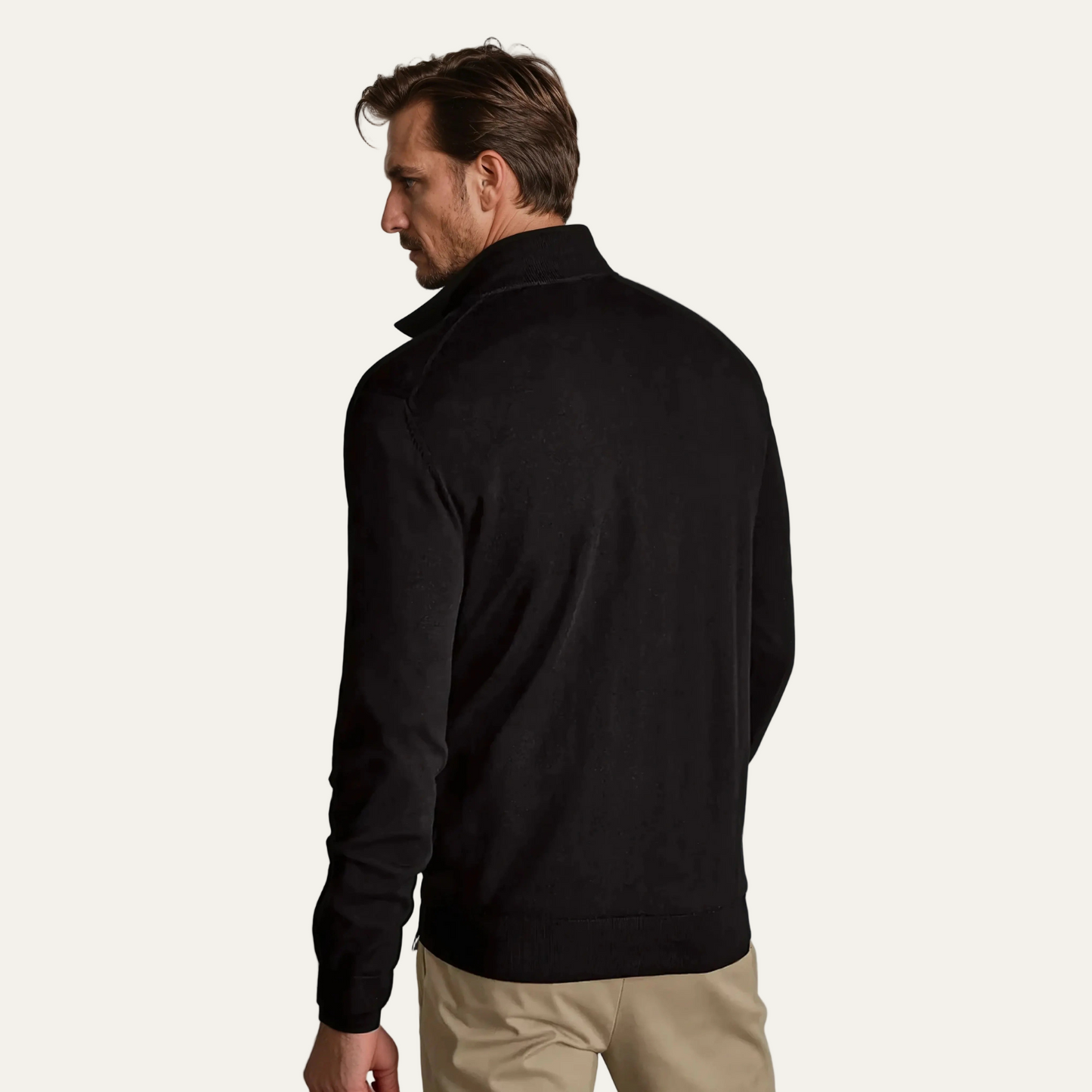 Men's Simple Crew Neck Knit Sweater