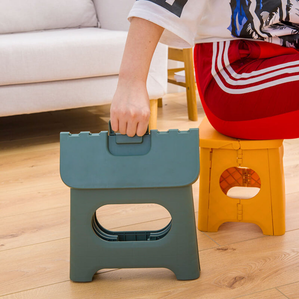 Compact Folding Step Stool with Easy Grip
