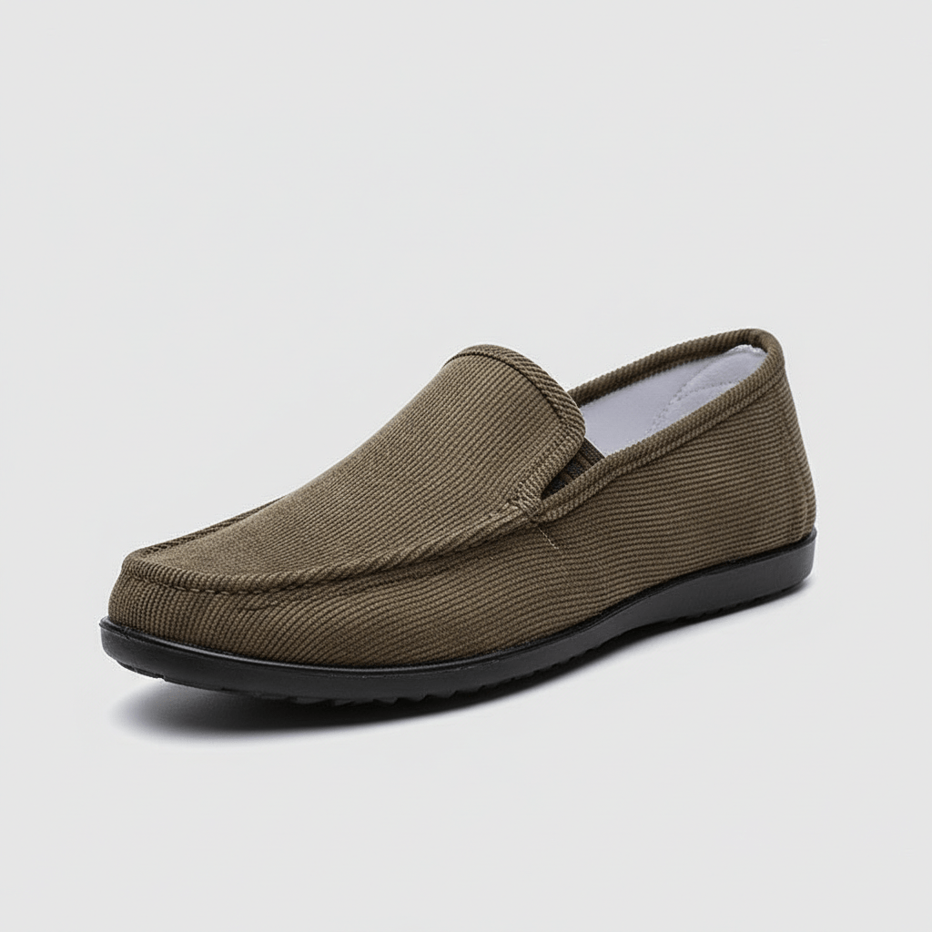 Comfortable Slip-On Loafers with Rubber Soles